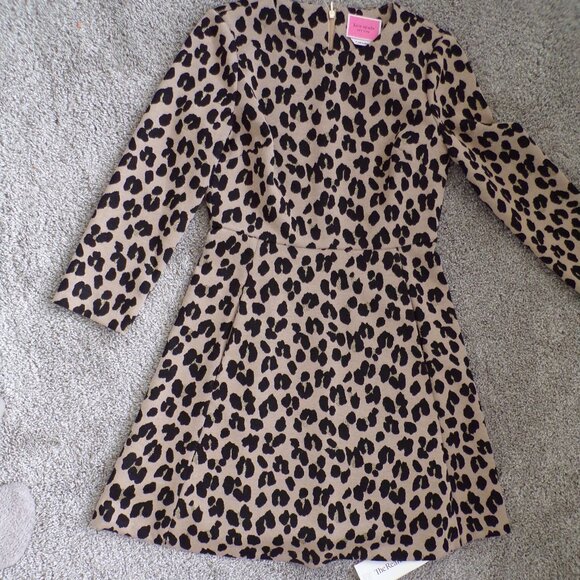 Kate Spade leopard print fit and flare feminine dress 4 - Picture 2 of 9